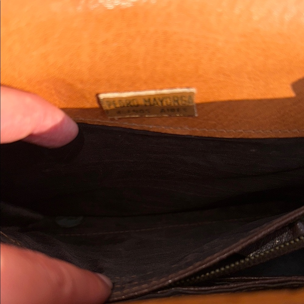 Vintage Pedro Mayorga Ostrich Satchel (like Hermes Kelly Bag or Sac à Dépêches) - Picture 15 of 17